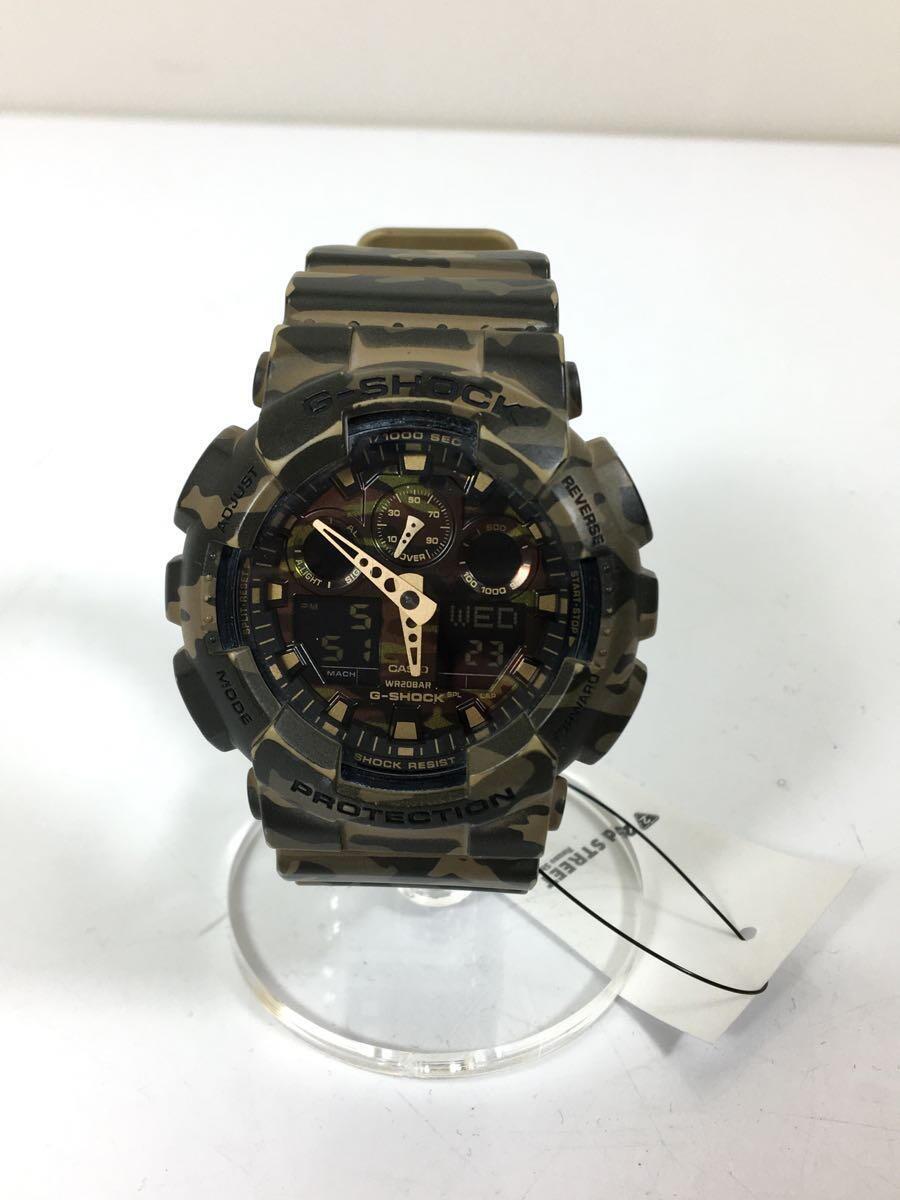【中古】CASIO◆ソーラー腕時計/デジアナ/GA-100CM【服飾雑貨他】