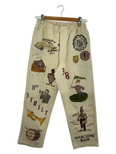 【中古】GALLERY PANTS/samuel zelig/メモリアルパンツ/刺繍/M/コットン/IVO/ヘリンボーン//【メンズウェア】 【中古】GALLERY PANTS/samuel zelig/メモリアルパンツ/刺繍/M/コットン/IVO/ヘリンボーン//【メンズウェア】