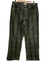 【中古】STUSSY◆24ss/BIG OL JEAN CANVAS PLAID/ボトム/32/コットン/GRN/チェック/116662【メンズウェア】(4)