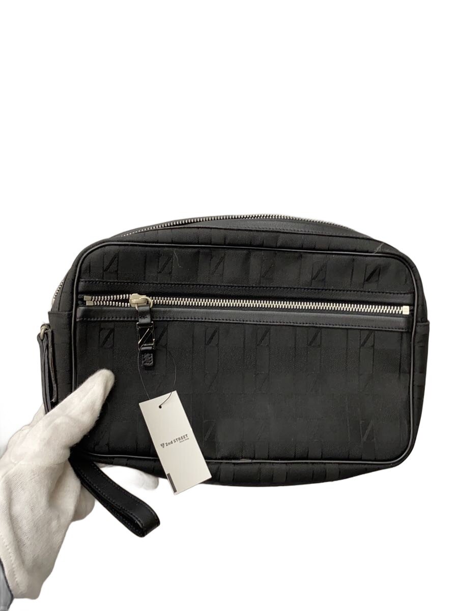 Z Zegna◆セカンドバッグ/--/BLK