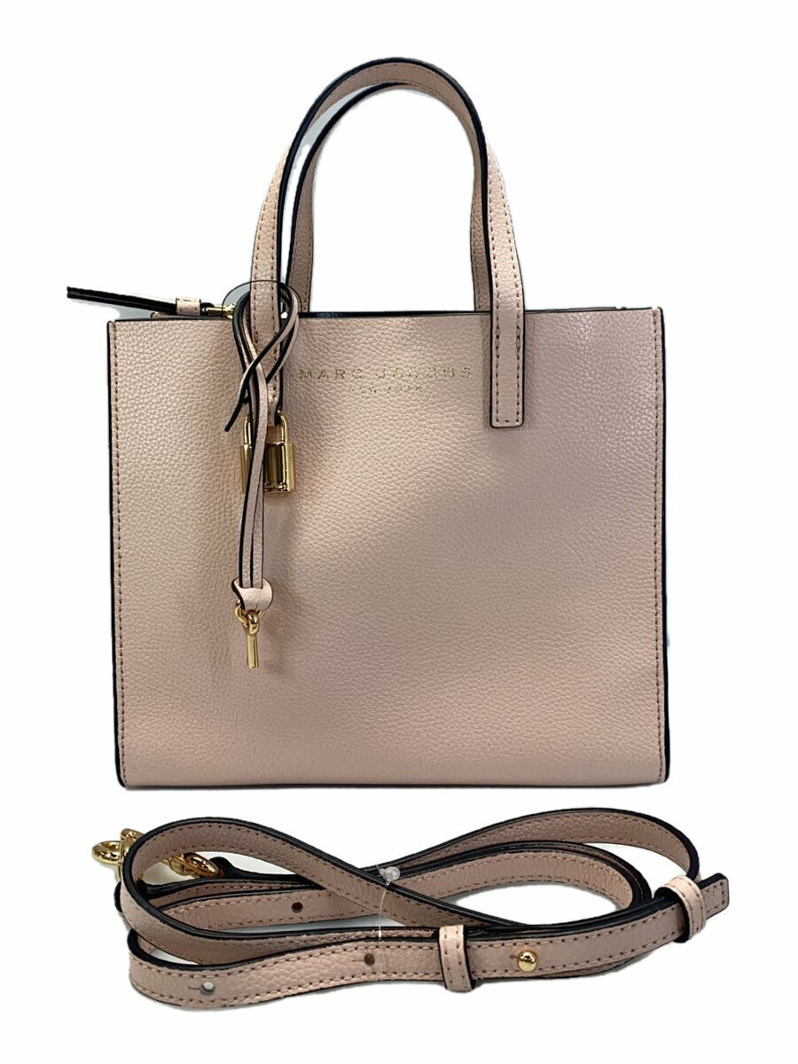 【中古】MARC JACOBS◆ハンドバッグ/レザー/PNK/無地/M0015685【バッグ】