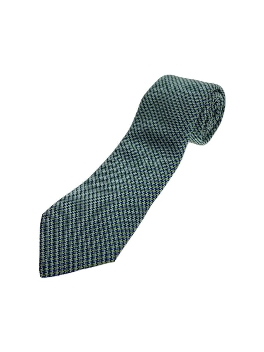 DUNHILL - 【中古】dunhill◆ネクタイ/シルク/GRN/チェック/メンズ【服飾雑貨他】