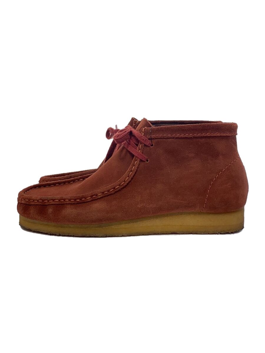 【中古】Clarks◆チャッカブーツ/27.5cm/BRD/スウェード/11826/Wallabee【シューズ】
