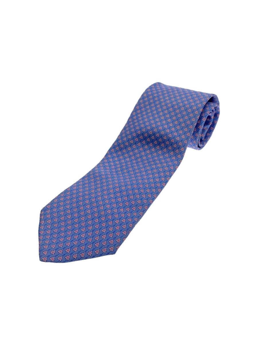 【中古】dunhill◆ネクタイ/シルク/BLU