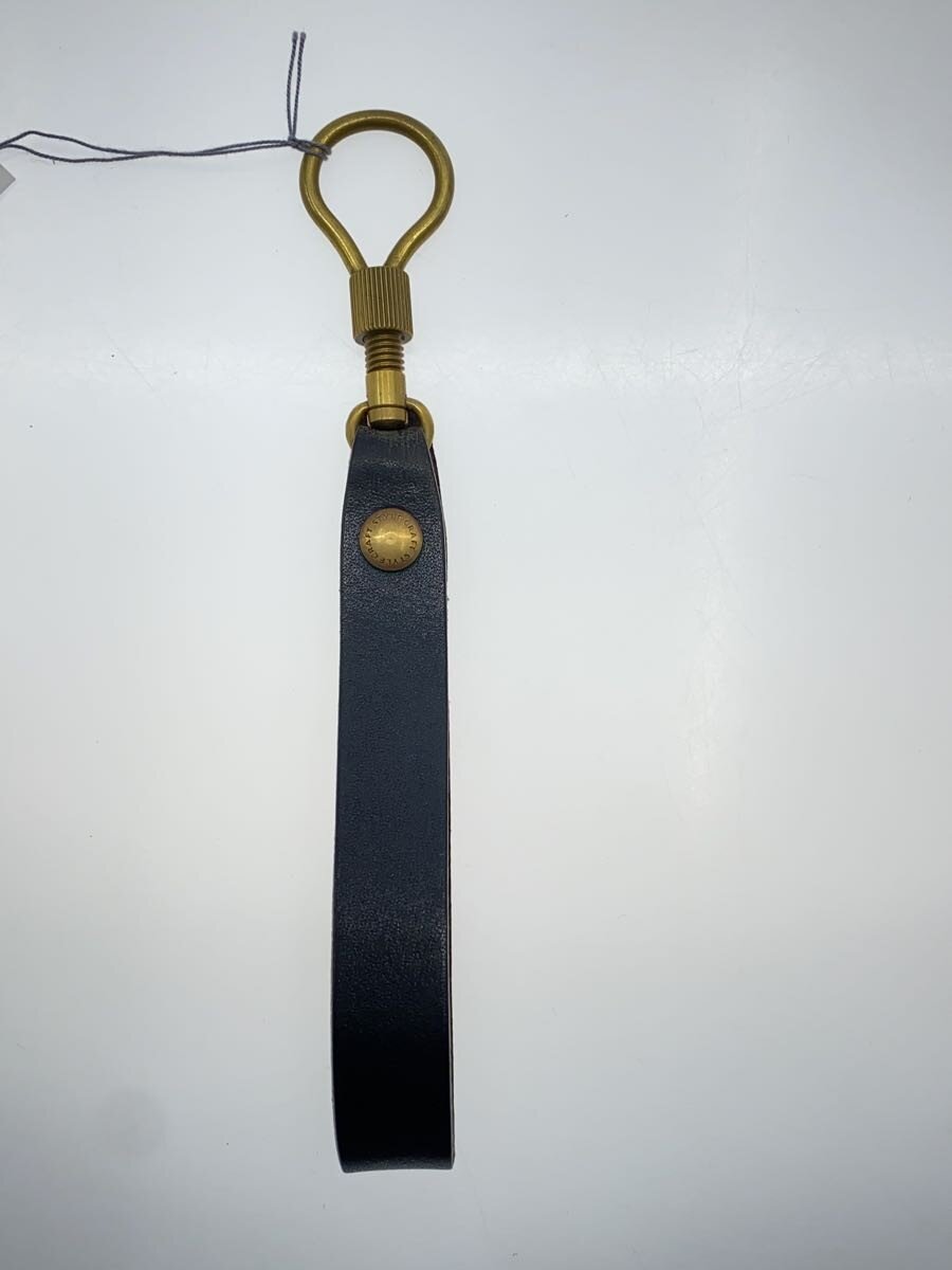 STYLE CRAFT◆KEY RING S/真鍮/キーホルダー/牛革/BRW/メンズ