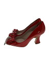 【中古】MIU MIU◆リボン/パンプス/36/レッド/エナメル【シューズ】