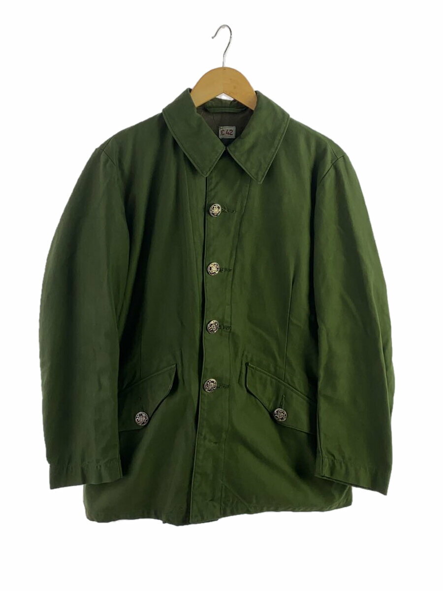 【中古】MILITARY◆ジャケット/--/コットン/KHK/無地【メンズウェア】