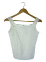 【中古】Rene◆ノースリーブカットソー/36/コットン/ホワイト/6712780D【レディースウェア】