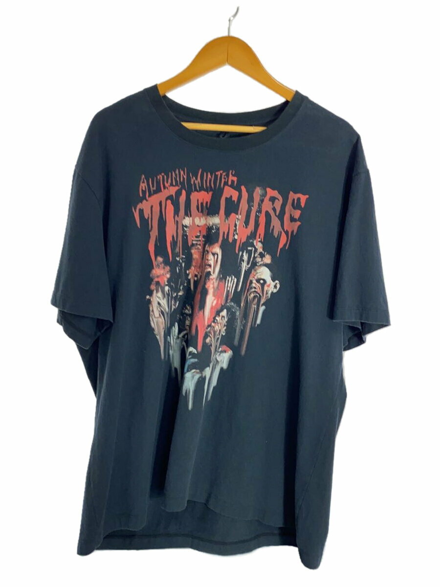 【中古】doublet◆Tシャツ/XL/--/BLK/無地【メンズウェア】