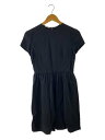 【中古】MIU MIU◆半袖ワンピース/38/--/BLK/DNA583【レディースウェア】