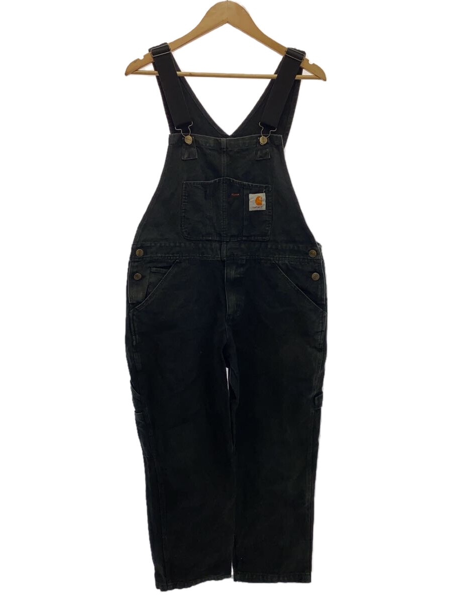 【中古】Carhartt◆オーバーオール/L/コットン/BLK【メンズウェア】