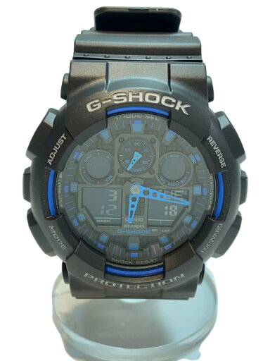 【中古】CASIO◆クォーツ腕時計・G-SHOCK/デジアナ/ラバー/BLK/BLK【服飾雑貨他】 【中古】CASIO◆クォーツ腕時計・G-SHOCK/デジアナ/ラバー/BLK/BLK【服飾雑貨他】