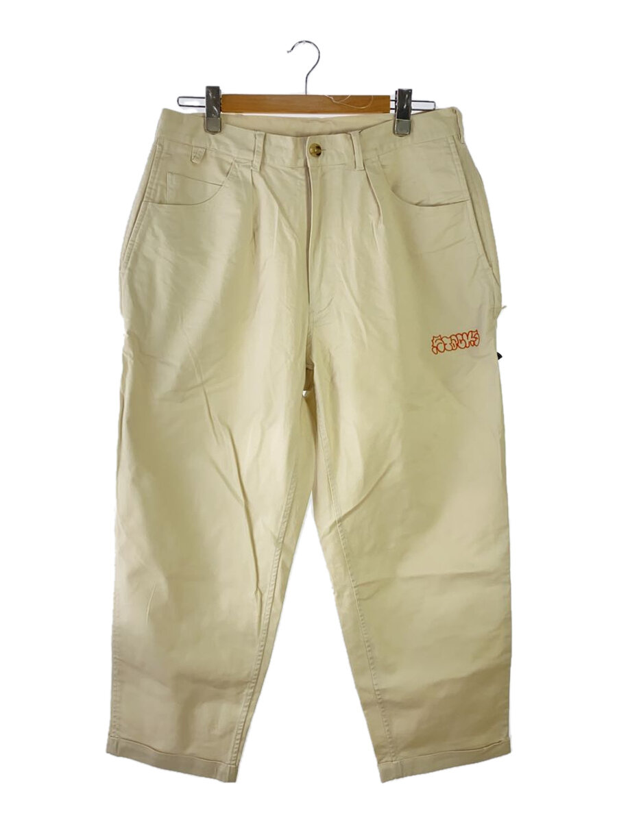 【中古】BROCHURE◆1P CHINO STACKS/チノパンツ/ボトム/M/コットン/BEG/無地/222-14【メンズウェア】