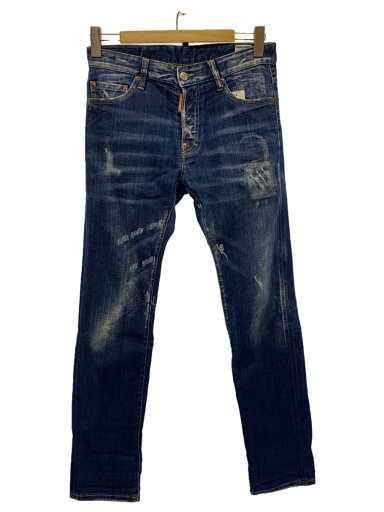 【中古】DSQUARED2◆DEAN JEAN/加工ストレートパンツ/46/デニム/IDG/S74LA0839 S30342【メンズウェア】 【中古】DSQUARED2◆DEAN JEAN/加工ストレートパンツ/46/デニム/IDG/S74LA0839 S30342【メンズウェア】
