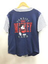 【中古】MICKEY&CO./半袖シャツ/S/コットン/ネイビー/ボーダー【メンズウェア】 2