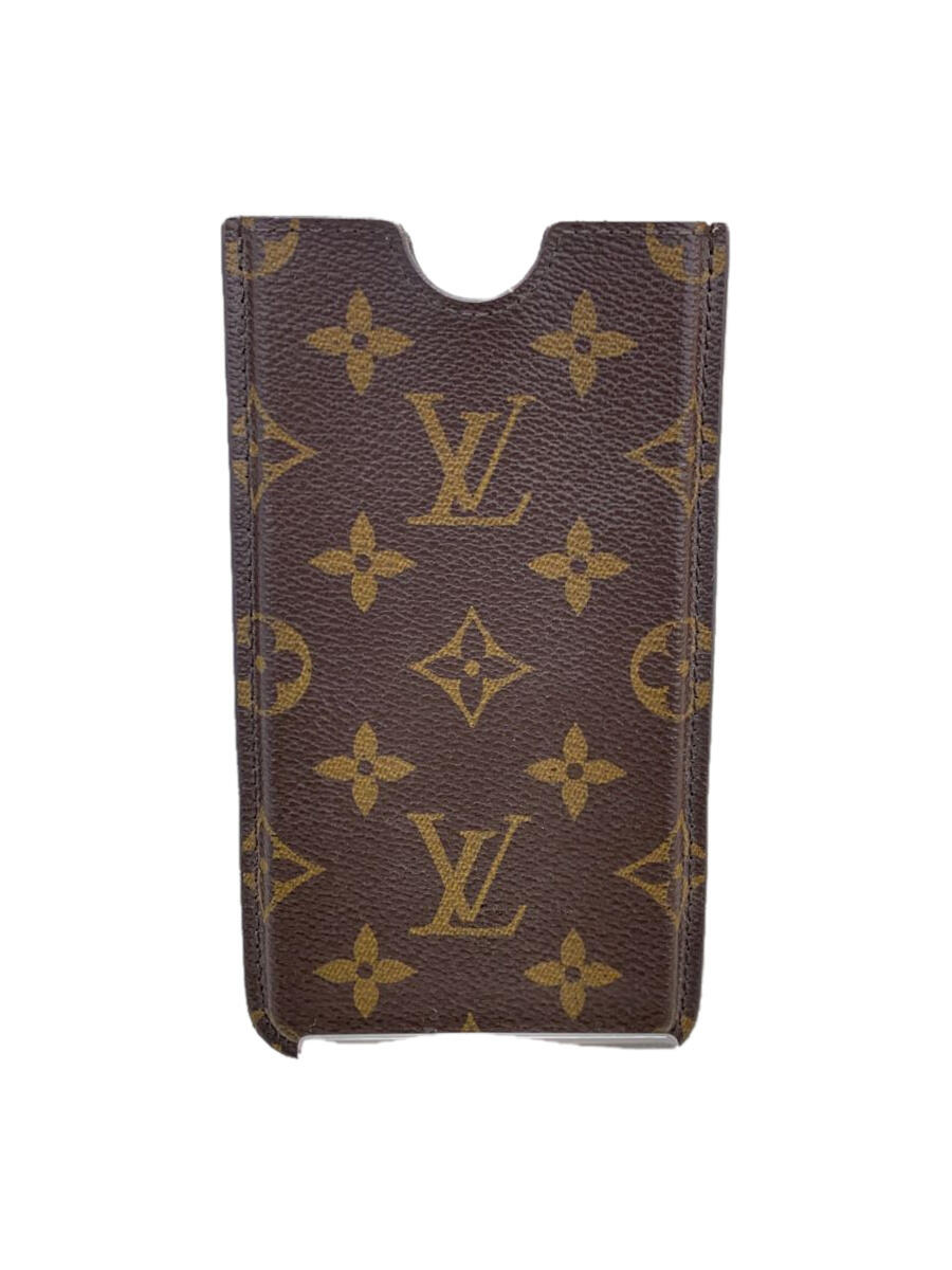 【中古】LOUIS VUITTON◆iPhone6+・ハードケース_モノグラム_BRW/--/BRW/メンズ【服飾雑貨他】