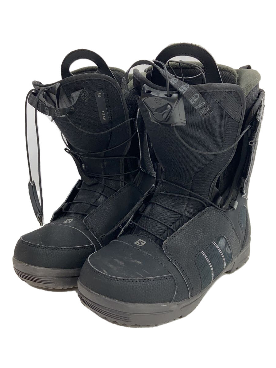 【中古】salomon◆スノーボードブーツ/28cm/クイックレーシング/BLK/399500【スポーツ】