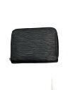 【中古】LOUIS VUITTON◆ジッピー・コインパース_エピ_BLK/レザー/BLK/無地/メンズ【服飾雑貨他】