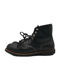 【中古】RED WING◆エンジニアブーツ/26cm/BLK/レザー/8080【シューズ】