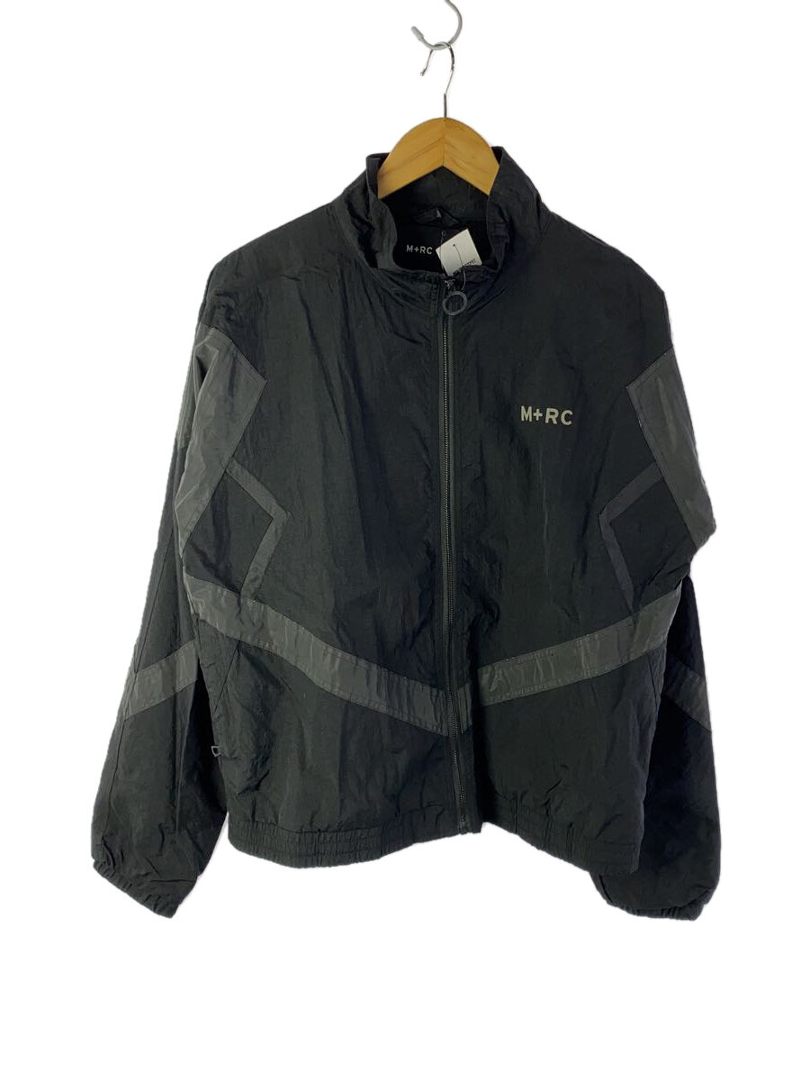 【中古】M+RC NOIR◆ナイロントラックトップジャケット/S/ナイロン/BLK/シミ有【メンズウェア】