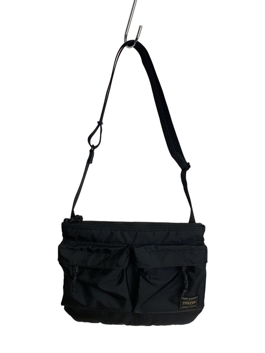 【中古】PORTER◆ショルダーバッグ/ナイロン/BLK/855-05458【バッグ】