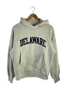 【中古】Champion◆00s/REVERSE WEAVE/カレッジ/パーカー/S/コットン/GRY/プリント【メンズウェア】