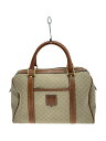 【中古】CELINE◆ミニボストンバッグ/PVC/BEG/マカダム【バッグ】