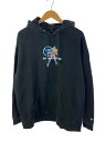 【中古】遊戯王/パーカー/XL/コットン/ブラック【メンズウェア】