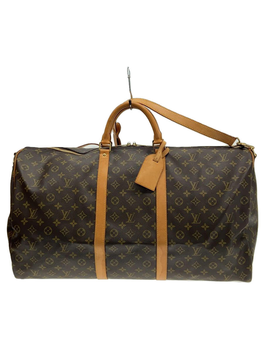 【中古】LOUIS VUITTON◆キーポル バンドリエール60_モノグラム キャンバス_BRW/PVC/ブラウン/モノグラム/M41412【バッグ】