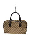 【中古】GUCCI◆ボストンバッグ_GGキャンバス/キャンバス/BEG【バッグ】