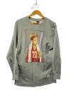 【中古】APPLEBUM◆スウェット/L/コットン/GRY/プリント【メンズウェア】