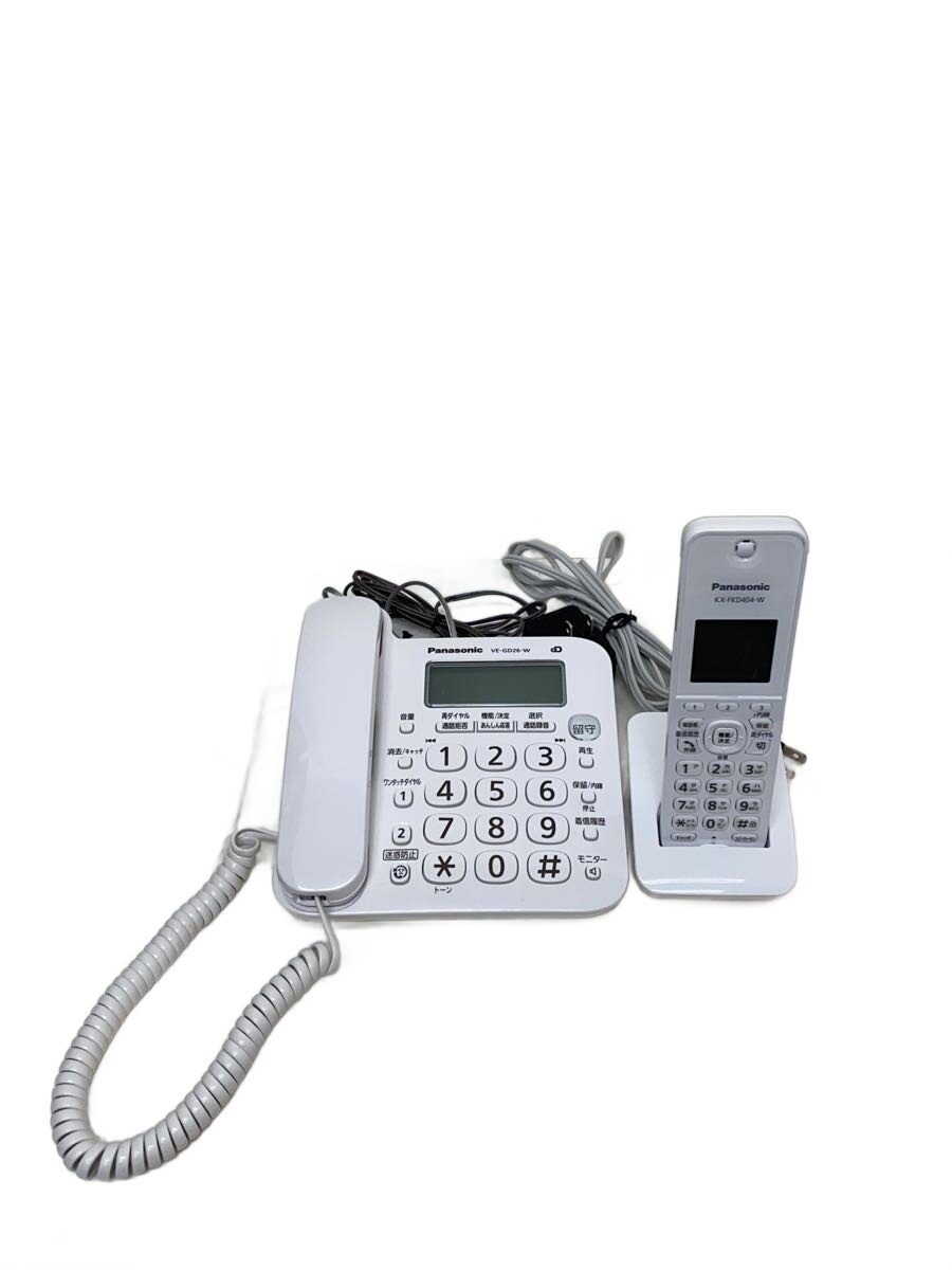 【中古】Panasonic◆電話機 RU・RU・RU VE-GD26DL-W【家電・ビジュアル・オーディオ】