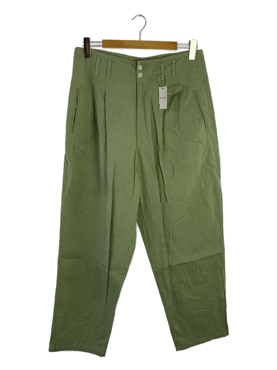 【中古】DOCKERS◆90s/ボト/リネン/グリーン/無地【メンズウェア】