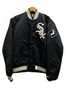 STARTER◆90s/USA製/CHICAGO White Sox/スタジャン/M/ナイロン/BLK