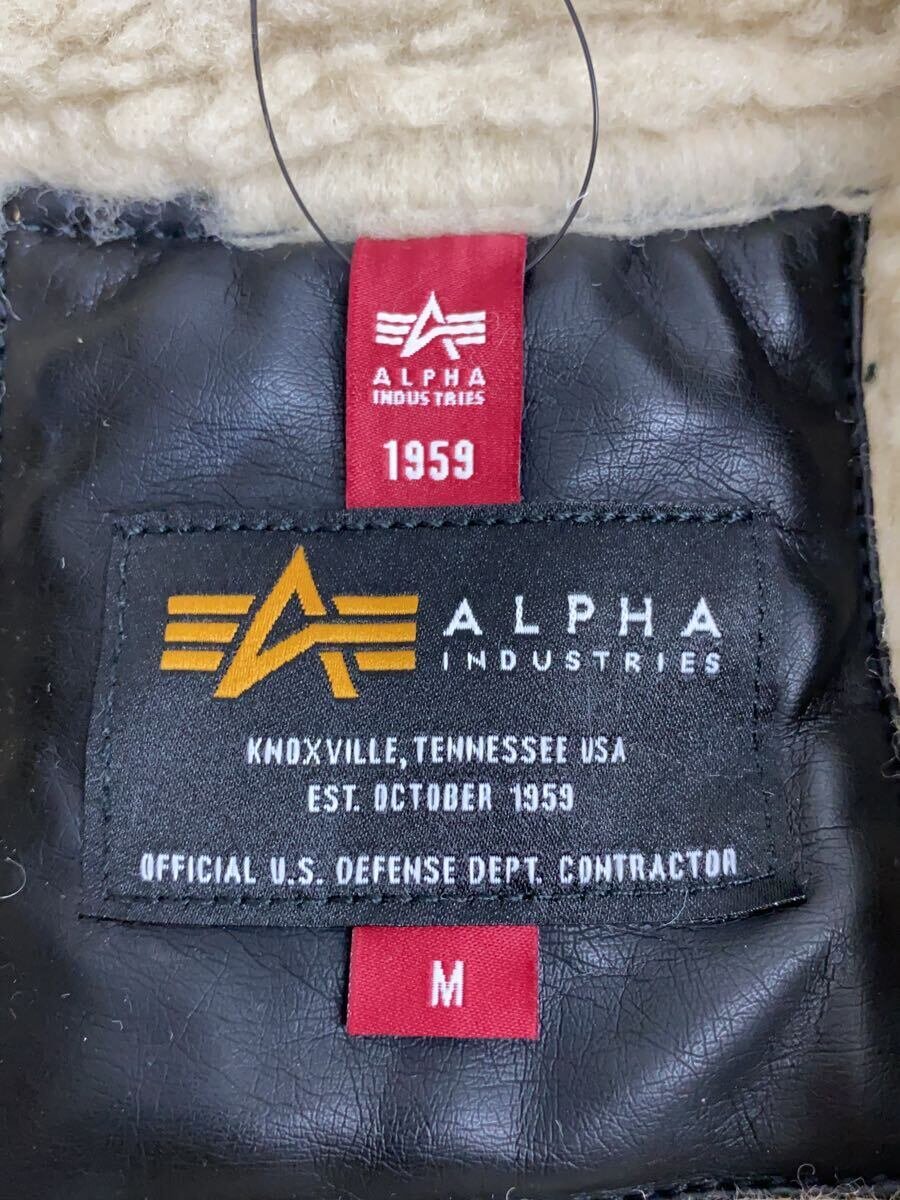 【中古】ALPHA INDUSTRIES◆ジャケット/M/フェイクレザー/BLK/B-3【レディースウェア】