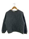 【中古】YARRA◆草花キルトジャガードドロッププルオーバー/スウェット/FREE/コットン/GRY/1441-230【レディースウェア】