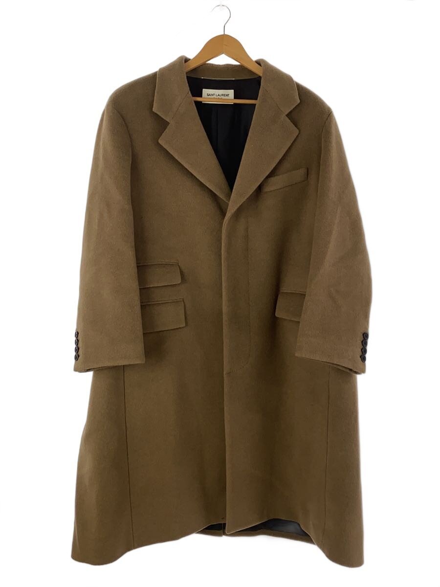 【中古】YVES SAINT LAURENT◆チェスターコート/--/ウール/BEG/M51U 763953 Y5H63 2322/? NULL ?【メンズウェア】