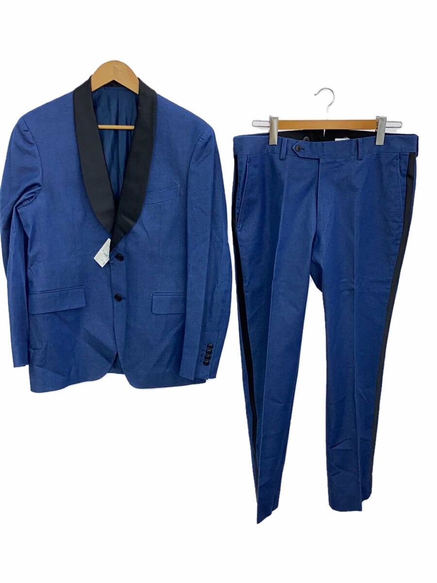 【中古】BEAMS◆セットアップ/--/コットン/BLU/無地【メンズウェア】
