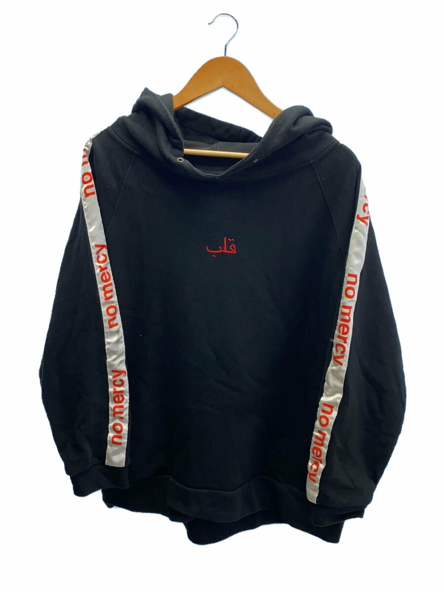【中古】QALB◆パーカー/FREE/コットン/BLK/NM18SS-HD010【メンズウェア】