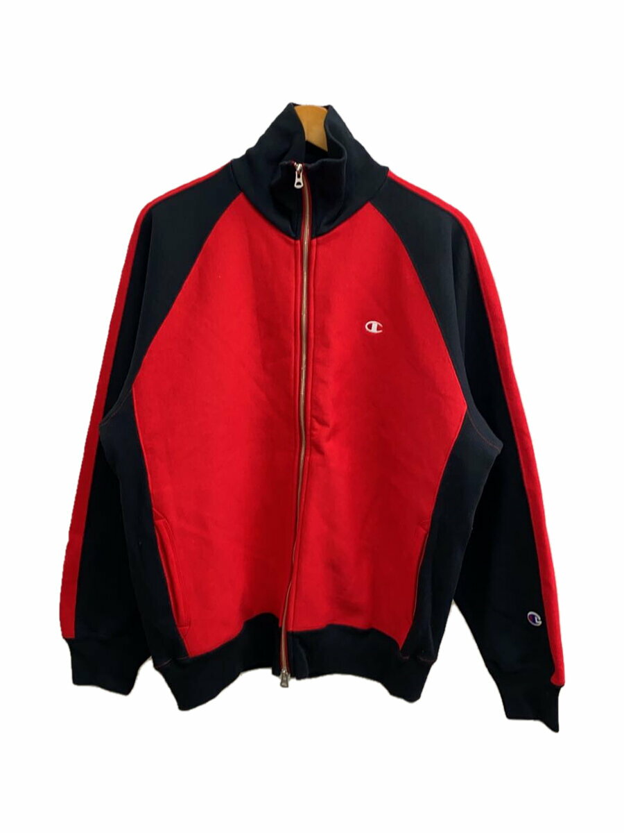 【中古】Champion◆ジャケット/L/コットン/RED/無地/C8-A022【メンズウェア】