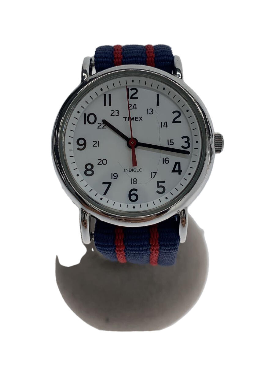 【中古】TIMEX◆クォーツ腕時計/アナ