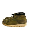 【中古】A BATHING APE◆manhunt/チャッカブーツ/US9/KHK/スウェード/カモフラ【シューズ】