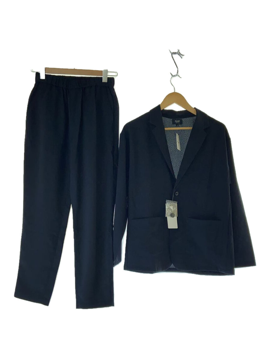 【中古】BEAMS HEART◆ポリエステルドビー/セットアップ/S/ポリエステル/NVY/無地/42-16-0027-639-79-16【メンズウェア】
