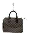 【中古】LOUIS VUITTON◆2)スピーディ25_ダミエ・エベヌ_BRW/PVC/BRW【バッグ】