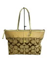 【中古】COACH◆トートバッグ_シグネチャー/キャンバス/BEG【バッグ】(4)