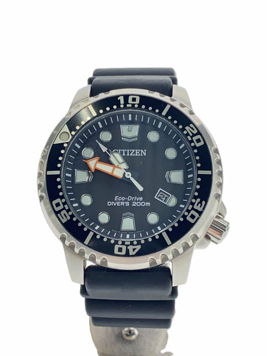 【中古】CITIZEN◆ECO DRAIVE/200M防水/ダイバーズウォッチ/アナログ/E168-S12612【服飾雑貨他】