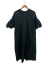 【中古】ENFOLD◆半袖ワンピース/38/コットン/BLK/無地/300FS233-1640【レディースウェア】