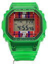 CASIO◆クォーツ腕時計_G-SHOCK/デジタル/ラバー/RED/CLR/SS//