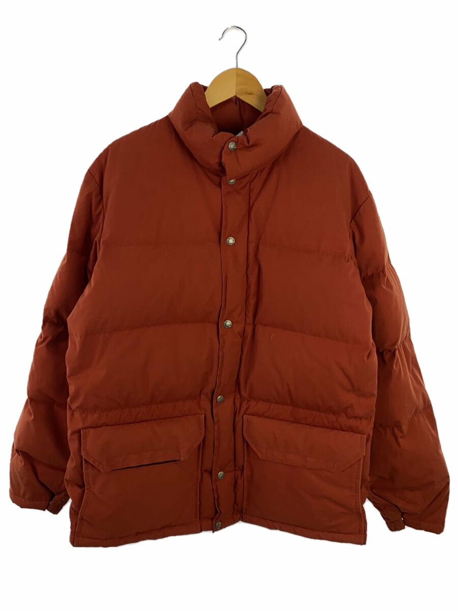 【中古】THE NORTH FACE◆ダウンジャケット/M/ポリエステル/オレンジ/無地/茶タグ///【メンズウェア】
