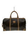 【中古】CELINE◆マカダムボストンバッグ/PVC/BRW/総柄※角擦れ 内剥がれ有【バッグ】